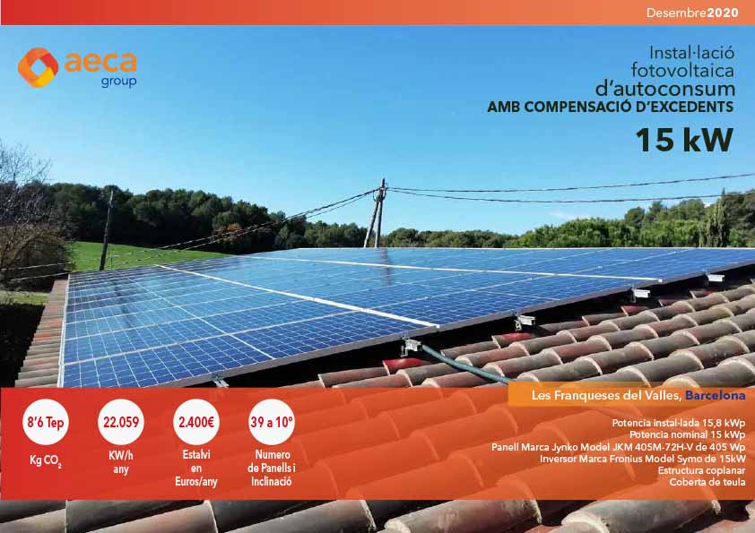 instalación fotovoltaica de autoconsumo en les franqueses del valles