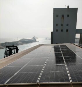 Instalación fotovoltaica de Autoconsumo para un cliente del Puerto de Barcelona